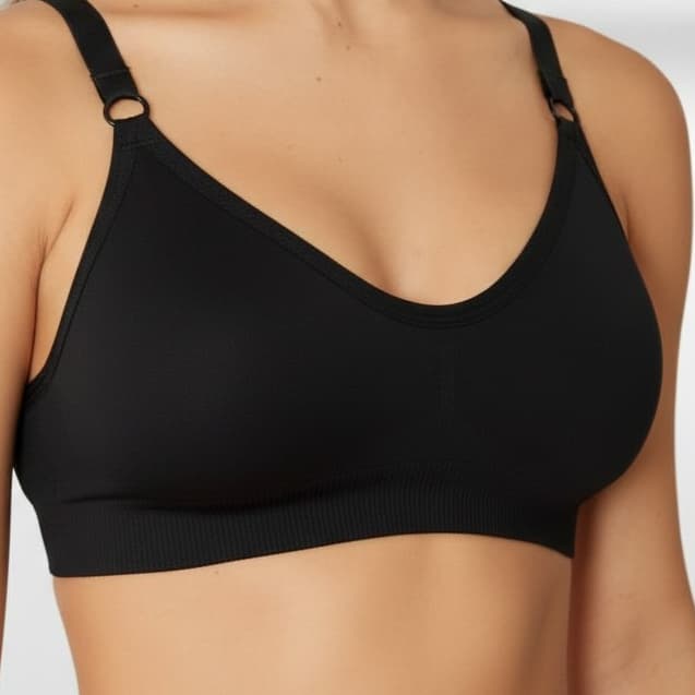 Sutiã Básico com Bojo Removível | P ao G3 | Confortável | Sem Costura e Discreto | Comum e Plus