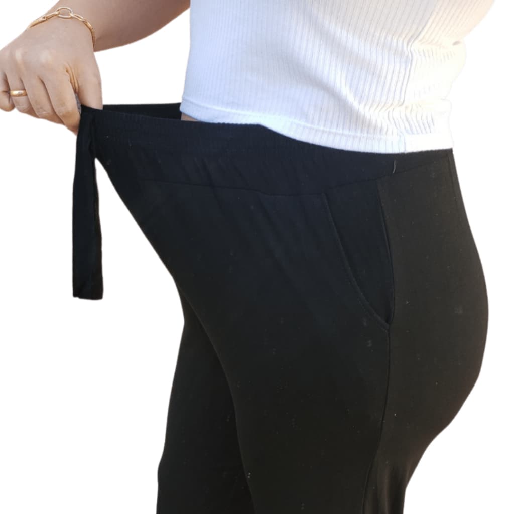 Calça para Gestante Grávidas de Malha Feminina Confortável - Calça Gestante com elástico Modelo Pantacourt