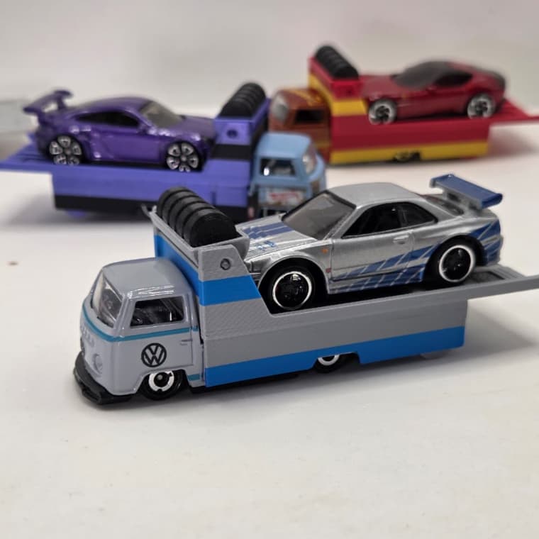 Acessório Kombi T2 Pickup Hot Wheels 1:64 Conversão Caminhão Team Transport