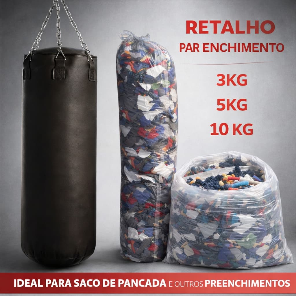 Retalho de Tecido para Enchimento de Saco de Pancada Enchimento de Almofadas Enchimento Bonecas