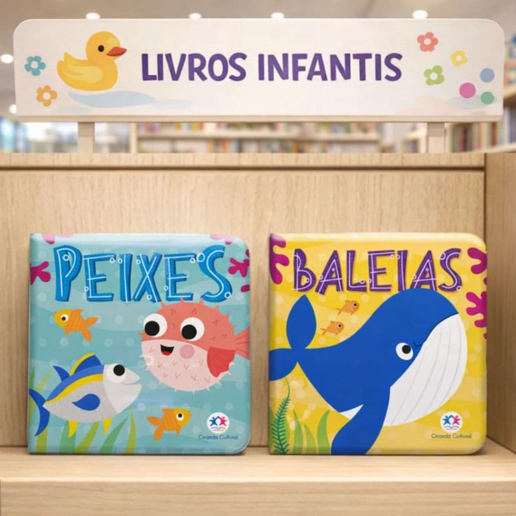 Amigos do Mar | Peixes e Baleias | Livro de Banho 