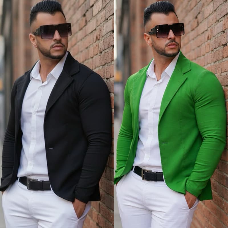 Blazer Bengaline Alfaiataria Premium Masculino Elastano Slim Esporte Fino Fit Moderno Botão Preto