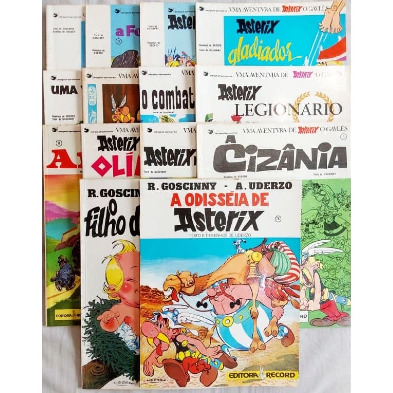 As Aventuras de Asterix o Gaulês - Goscinny e Uderzo - Vários Títulos