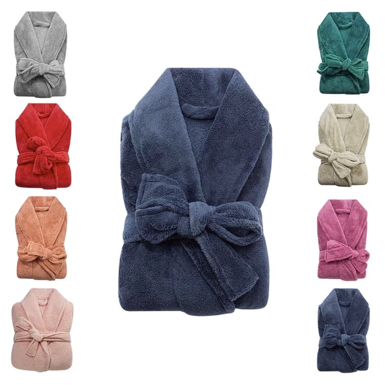 Roupão Plush Microfibra Adulto Extra Macio Unissex Várias Cores Tamanho Único