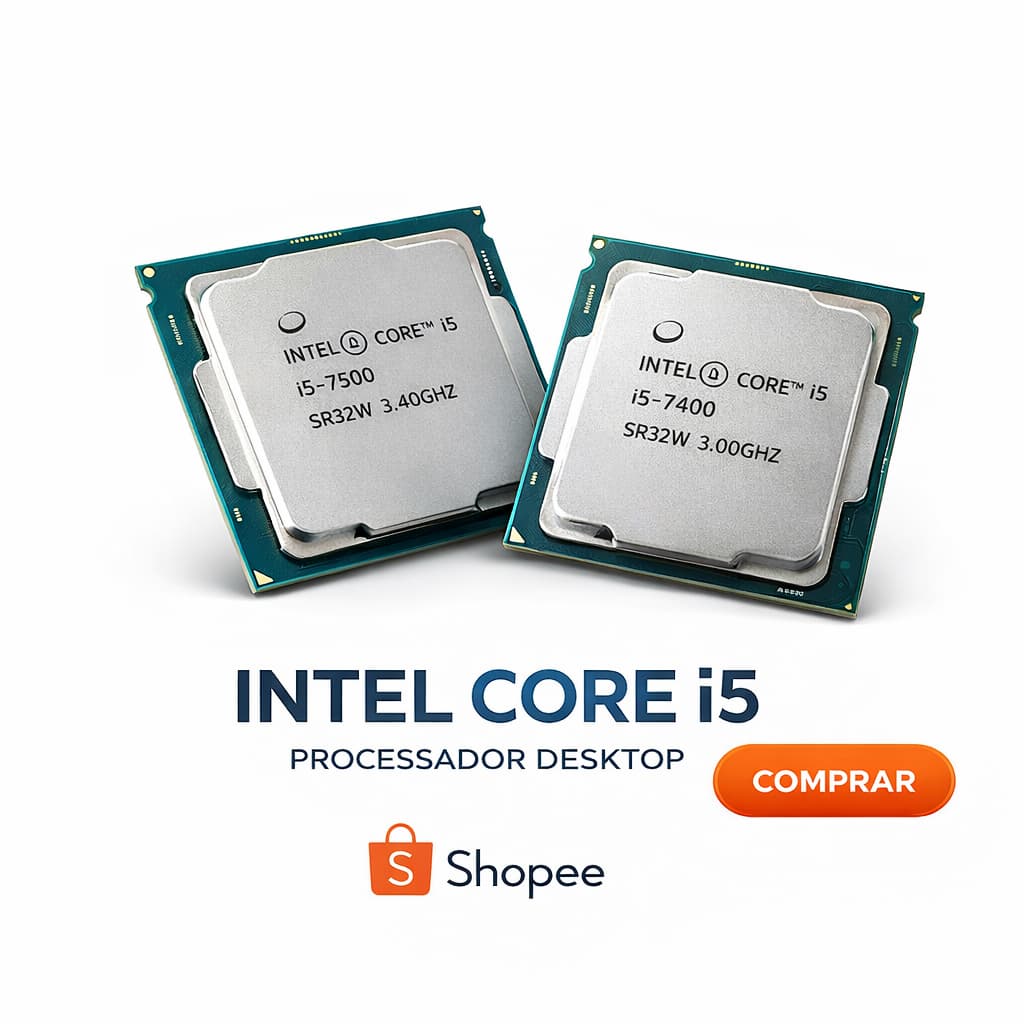 Processador Intel Core i5 - 7400 / 3.00GHZ   e i5 - 7500 / 3.40GHZ 7ªth
