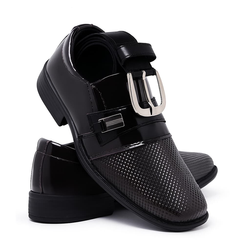 Kit Sapato Social Infantil Menino Juvenil Masculino Com Cinto Para Festa Casamento Daminho Formatura