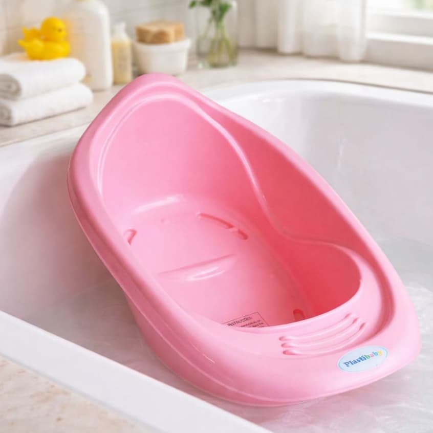 Banheira Infantil 30L Ergonômica Banho Criança E Bebê Portátil Resistente Banheiras