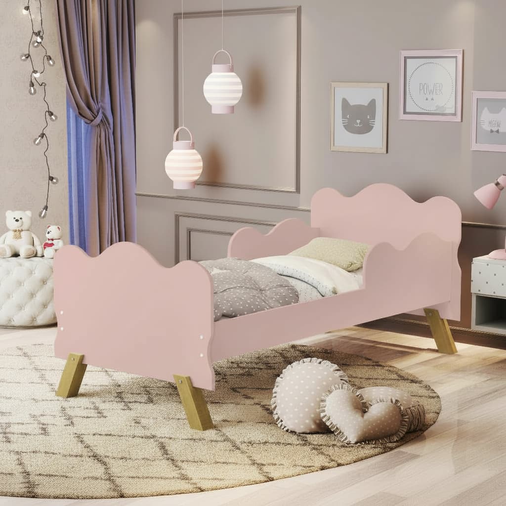 Mini Cama Infantil com Colchao Angel com Proteção Lateral