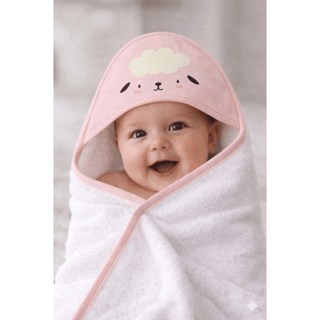 Toalha de Banho Bebê com Capuz bichinhos colorido Antialérgica Absorvente Macio Recém-Nascido maternidade