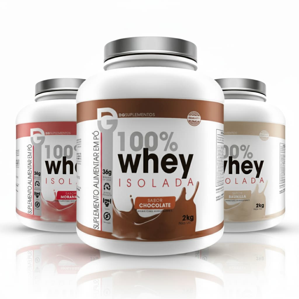 Whey Protein 100% Isolada 2kg - Dg Labs