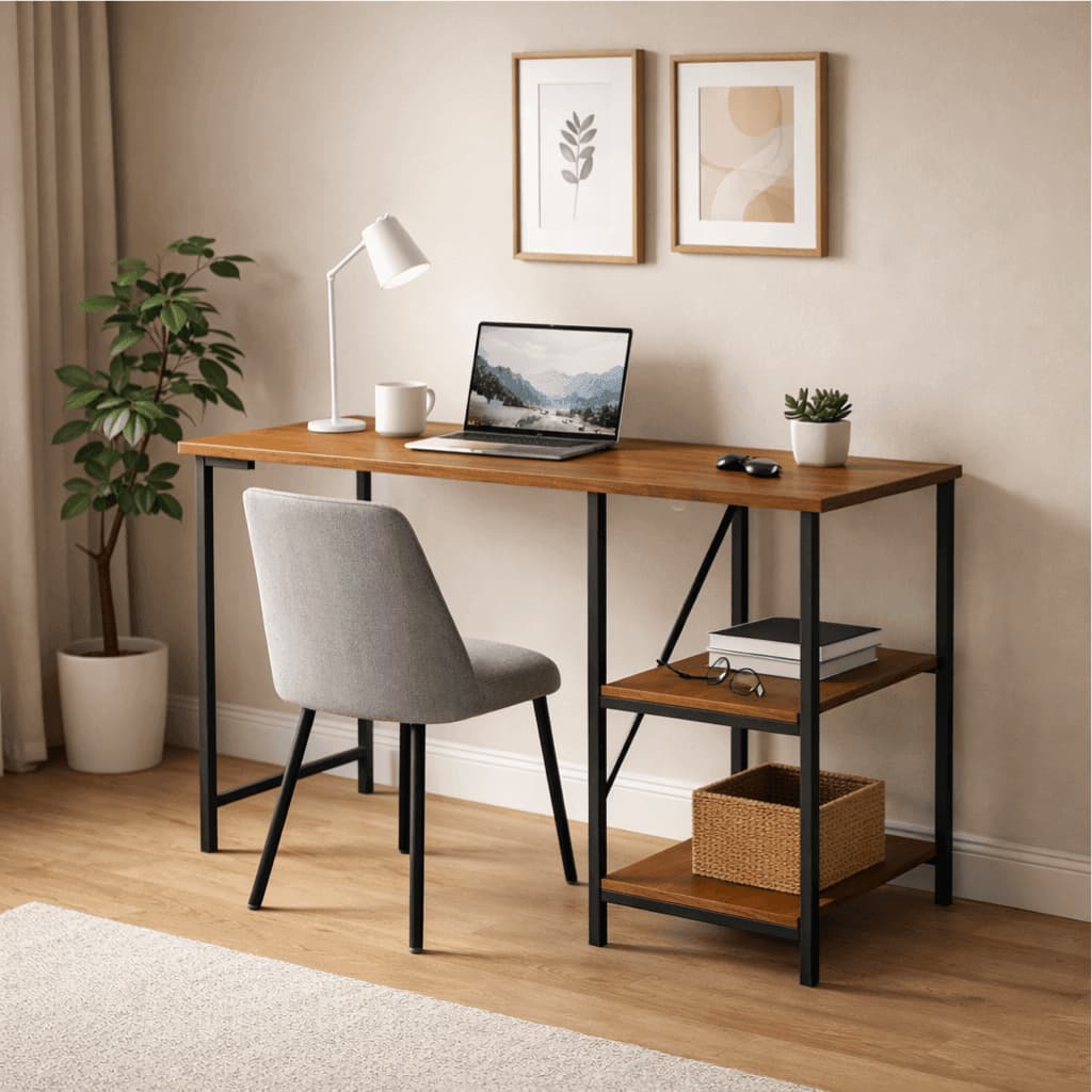 Escrivaninha Mesa Office Estudo Estilo Industrial 110cm KLM Móveis