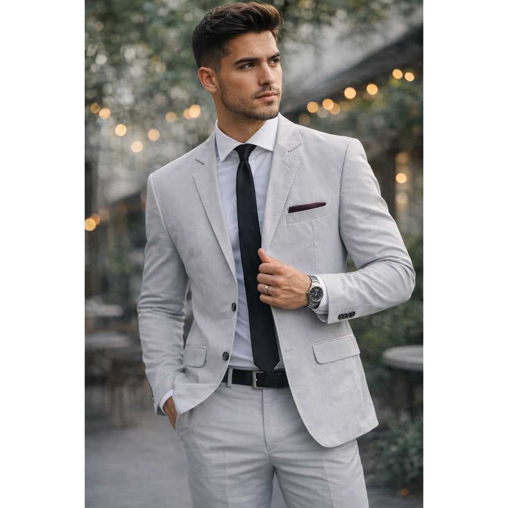 Terno Premium Original Slim Gabardine Micro Fibra Blazer + Calça / Promoção