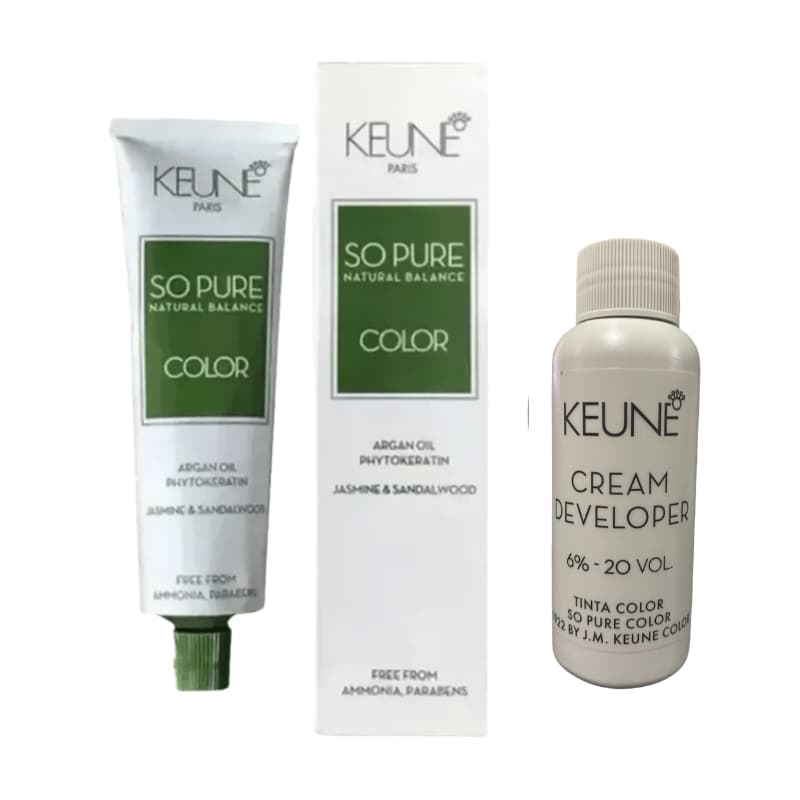 Kit So Pure Color Keune Escolher A Cor + Oxigenada 20vol