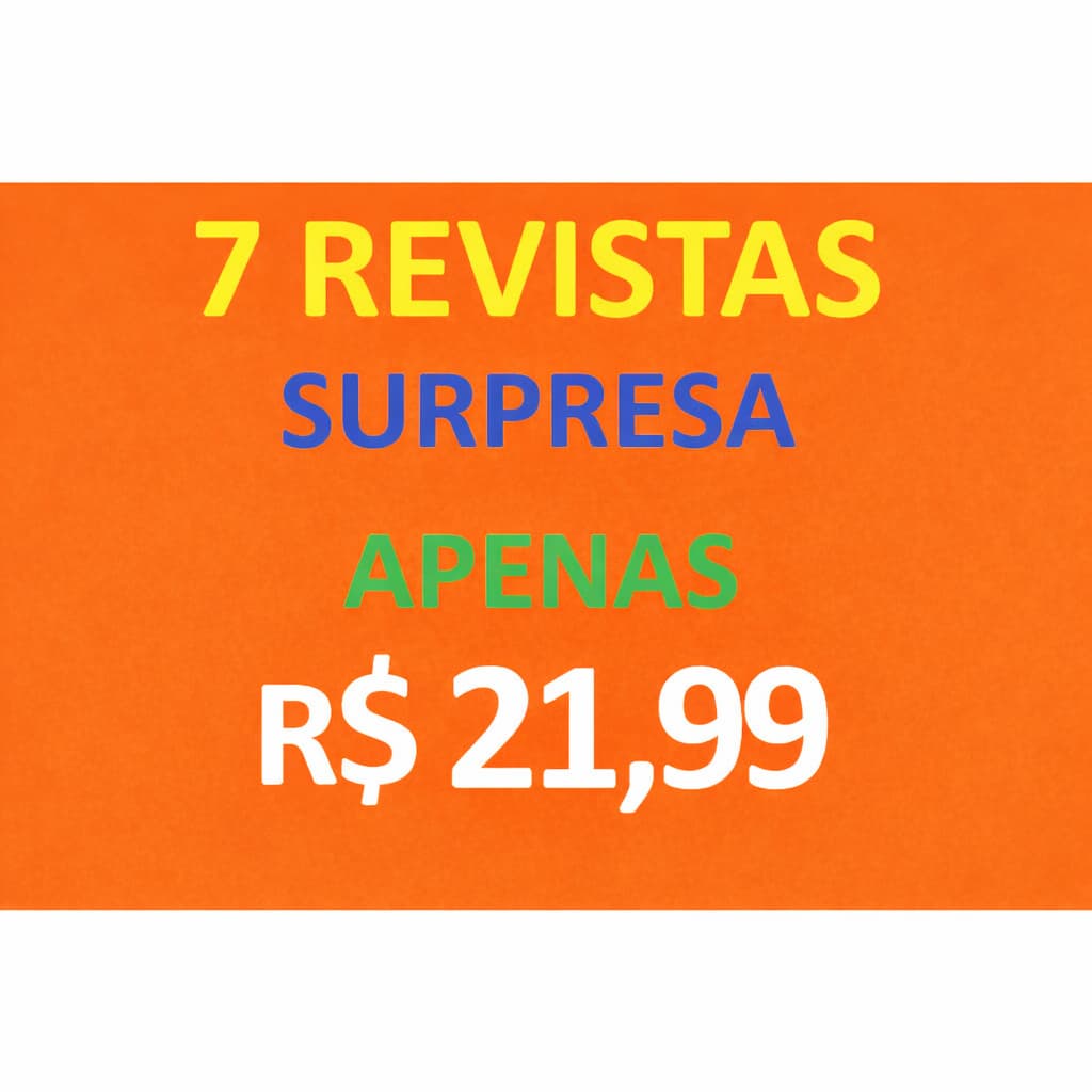 Kit com 7 Revistas Surpresa Para Recortes, Artesanato, Colecionismo, Salas de Espera -Clássicos e Raridades por R$ 21,99