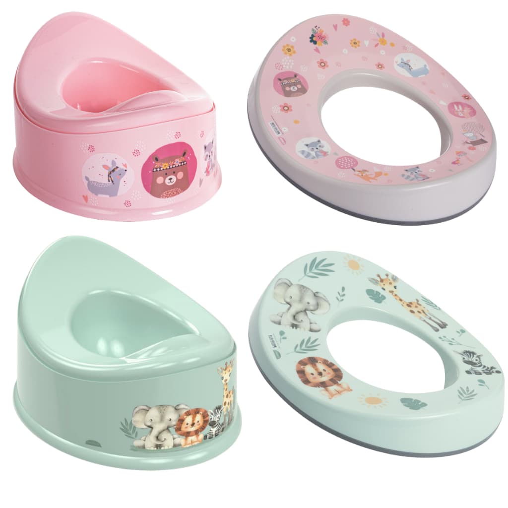 Kit Assento Infantil + Redutor Sanitário Plasútil Com Borracha Urinol Troninho Penico Para Bebê