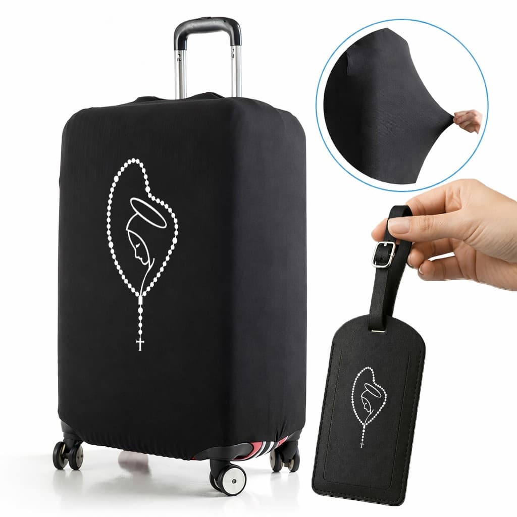 Capa Protetora de Mala 8 a 23 KG Tecido Canelado Bagagem Elástica Para Viagem Limited-Aparecida