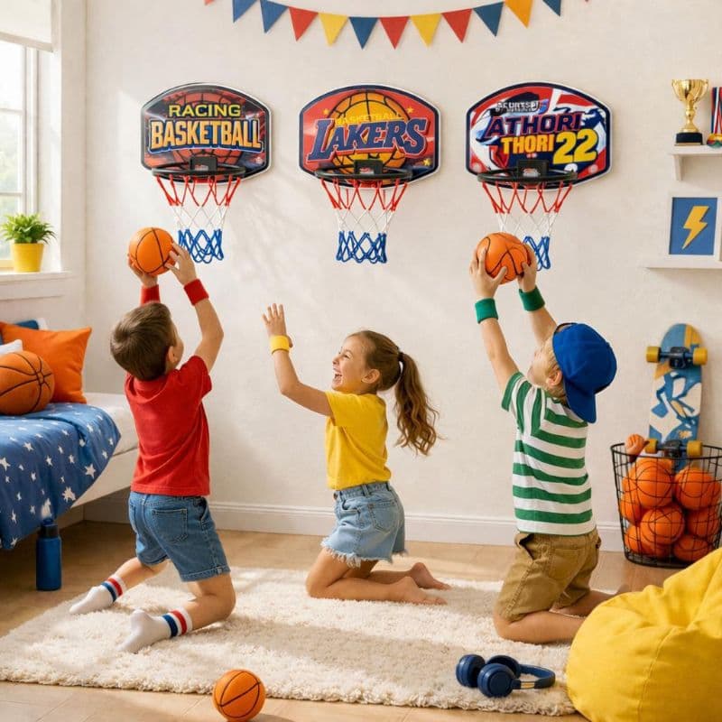 Cesta tabela Basquete-Cesta De Basquete Fun Shot Sports Mini Tabela C/ Bola-Cesta Basquetebol p/quarto Brinquedo menino