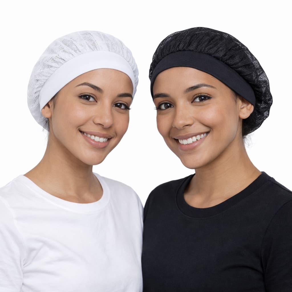 Kit Touca Telinha Lavável Unissex Uniforme Cozinha Restaurante Padaria Pizzaria