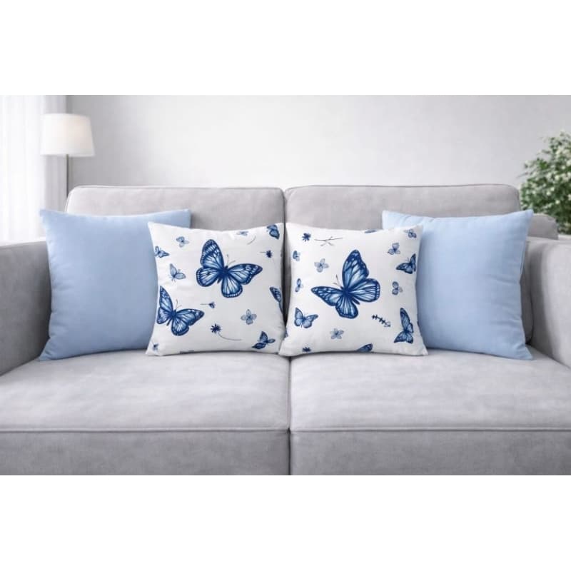 kit 4 capas de almofada borboleta 43x43