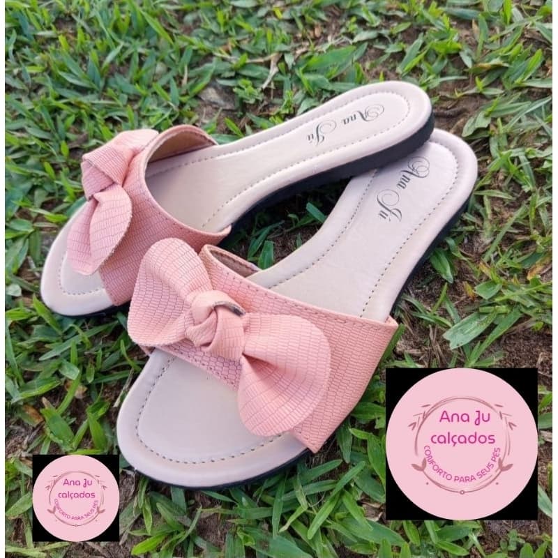 Rasteira Chinelo tamanco slaide papete tope verão confortavel feminina