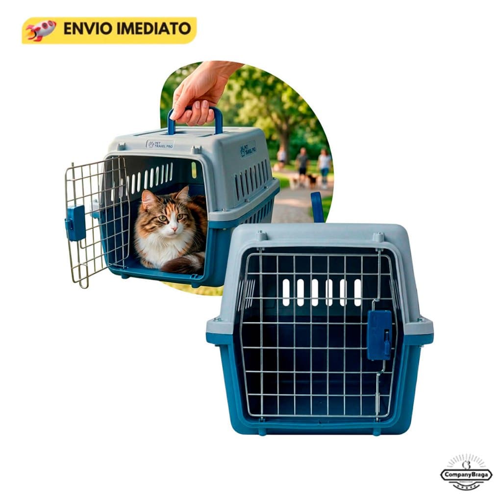 Caixa Transporte Nº2  Viagem Pet Cachorro Gato Coelho Resistente e segura