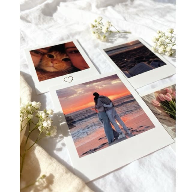 Kit Fotos Polaroid Personalizadas | Mini Polaroid | Presente Criativo (5x8, 6x7, 7x8 cm)