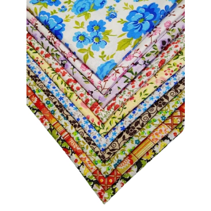 Kit Tecido Patchwork 2 - 50% Algodão - 10 Cortes De 50x70cm