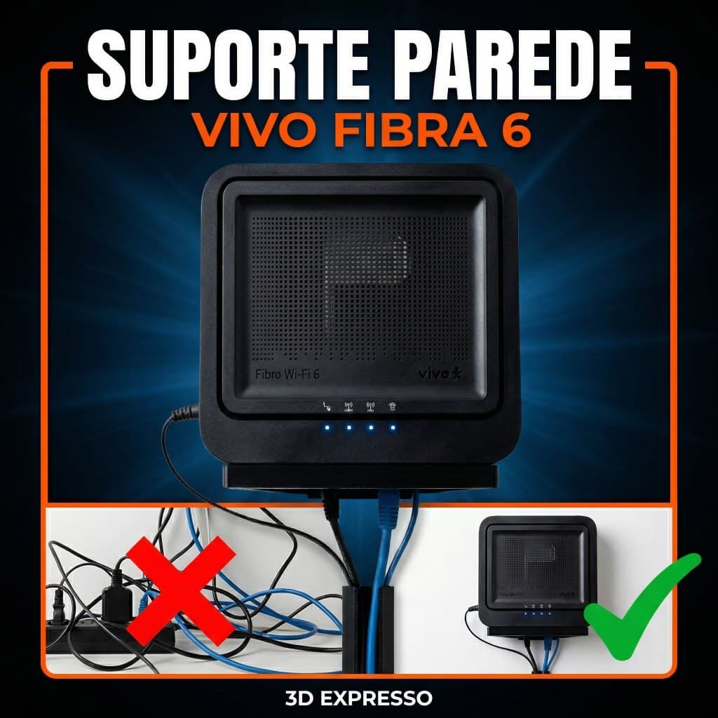 Suporte Parede Modem Vivo Fibra 6 MitraStar