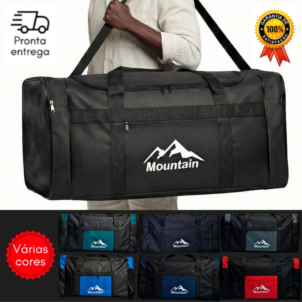 Bolsa Mala de Viagem G Mala Grande Resistente Dobrável Média 55L Reforçada Familia Avião 23kg Bordo