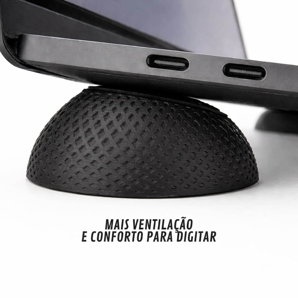 Suporte para Notebook Compacto | Base Elevadora para Notebook | Melhora Ventilação do Laptop