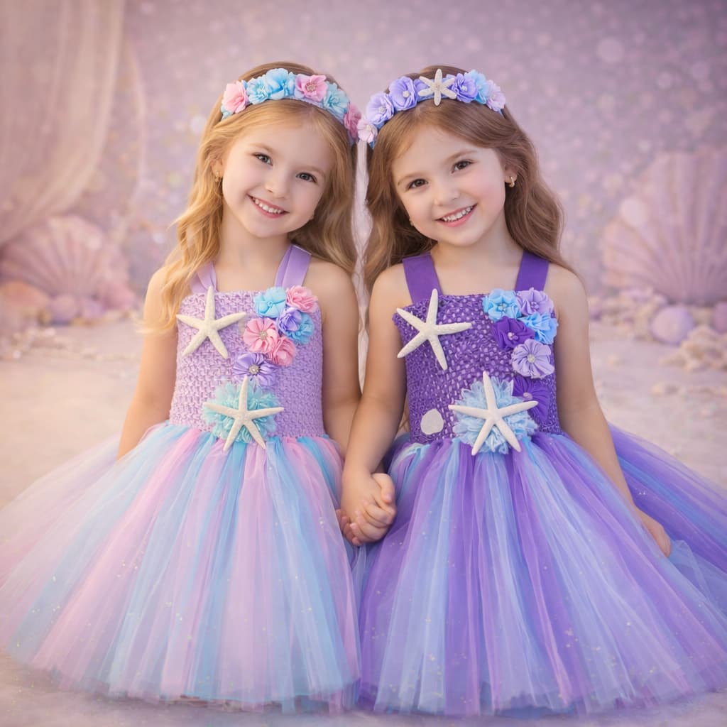 Fantasia Sereia Vestido Infantil Luxo Meninas Eventos Festas