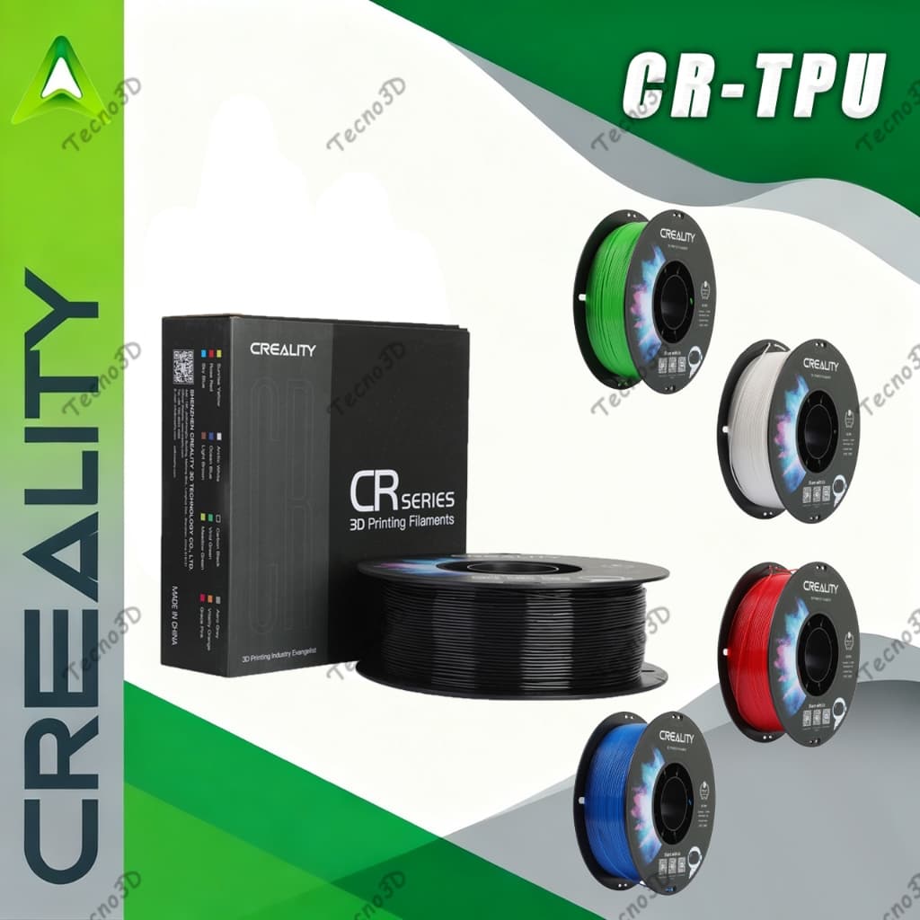 CREALITY | Filamento CR-TPU Flexível 1,75mm - Material macio para impressora 3D de alta elasticidade