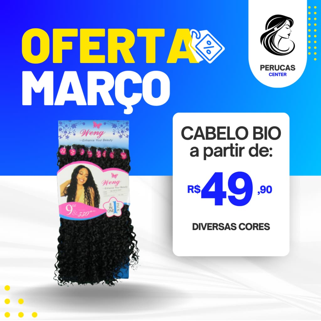 Cabelo Bio Orgânico 100% Cacheado - Weng Hair - 270g