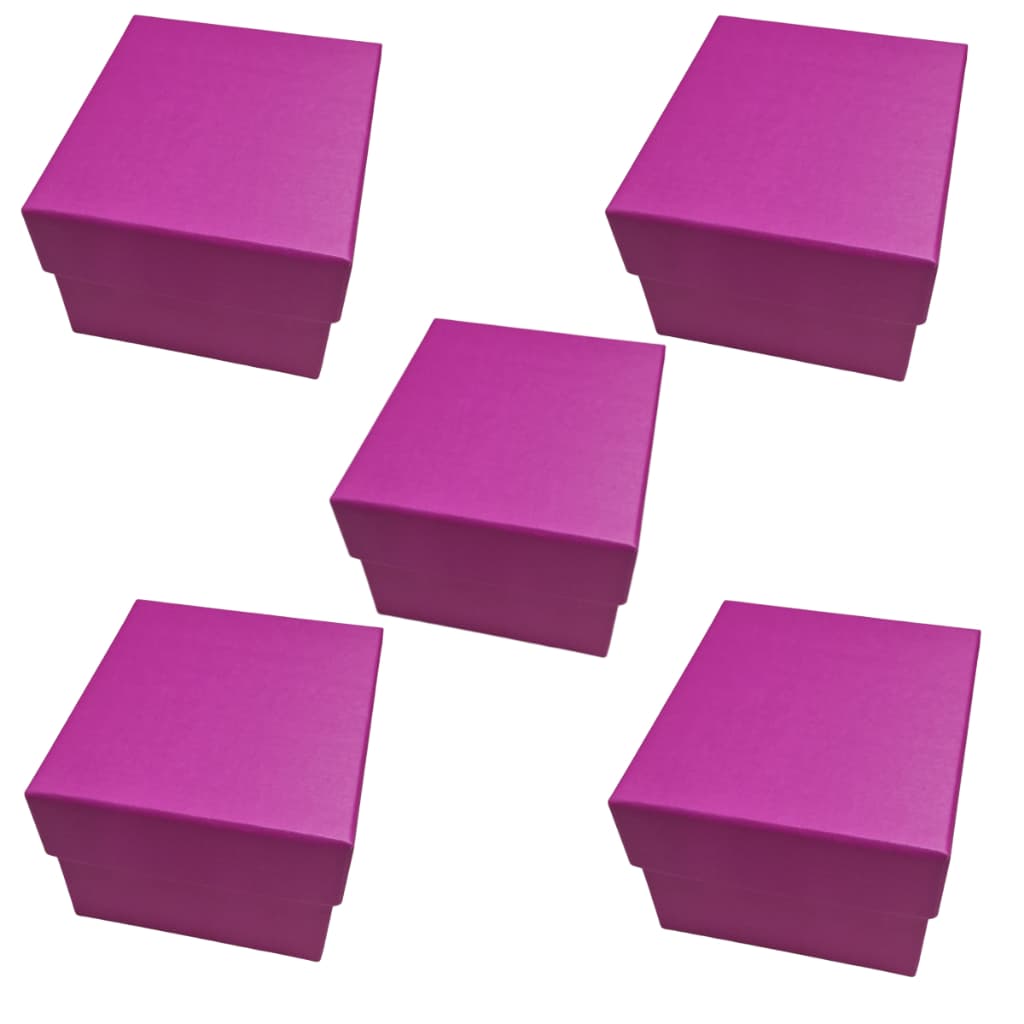 Kit 5 Caixas Rosa para Relógio com Almofada Presente Sem Logo