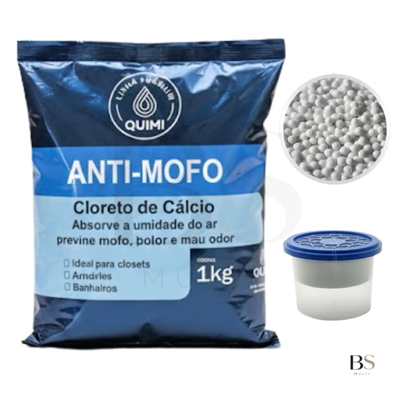 Cloreto De Cálcio Premium Refil Anti Mofo Bolinhas Evita Mau Cheiro E Umidade No Quarto E Closet
