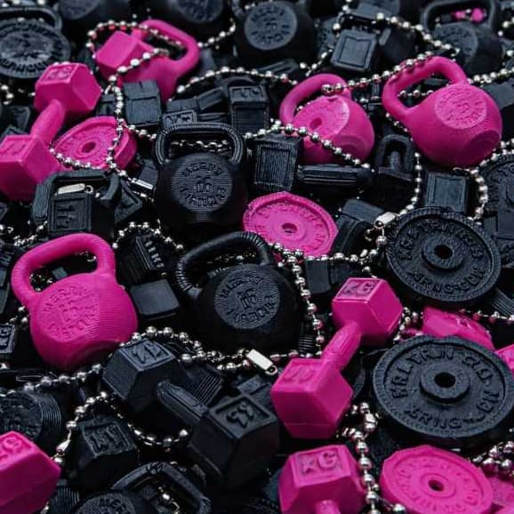 Chaveiros Fitness – Kits Mini Halteres, Kettlebells e Anilhas (Atacado e Revenda) Chaveiro Chaveiro academia