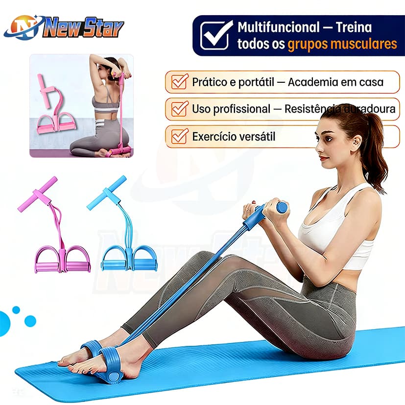New Star Elástico Extensor Pull Reducer Multifunção Academia em Casa Uso Profissional