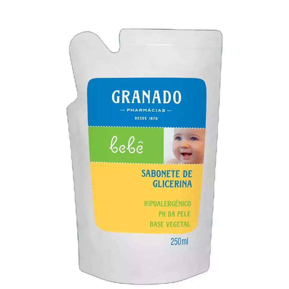 Sabonete Líquido Infantil Granado Bebê Glicerina Refil 250ml