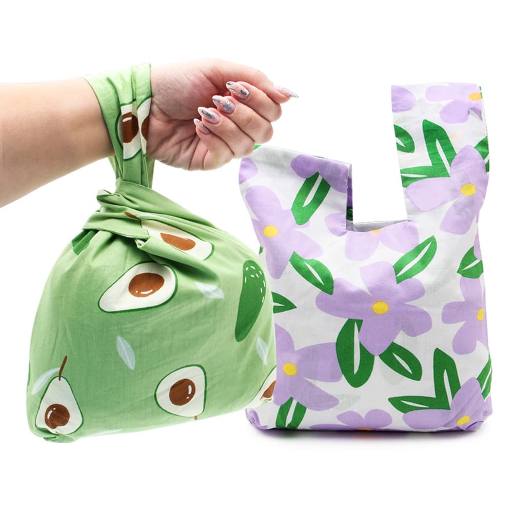 Bolsa de Punho para Carteira e Celular de Tecido Estampado