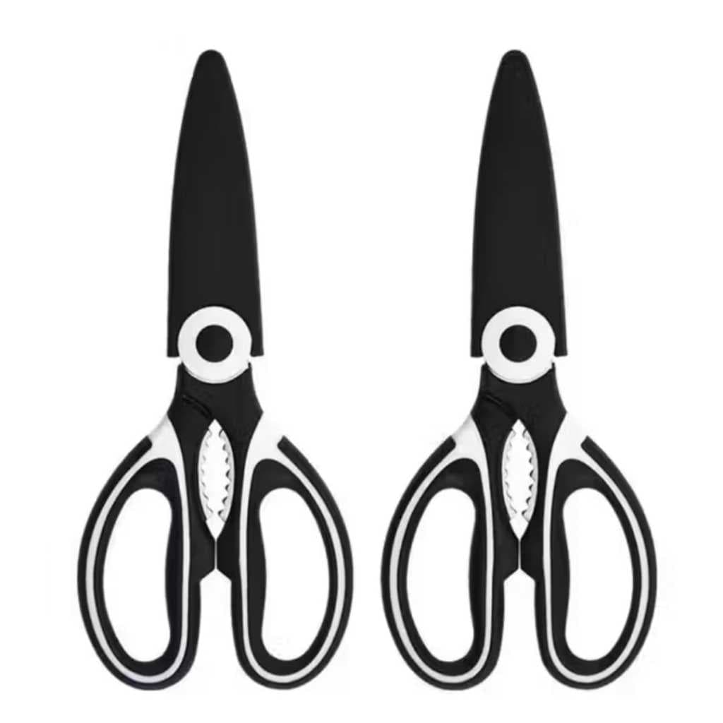 Tesoura Cozinha Inox Multifuncional Frango Carne Abridor de Garrafa Quebra Nozes Peixe Legumes