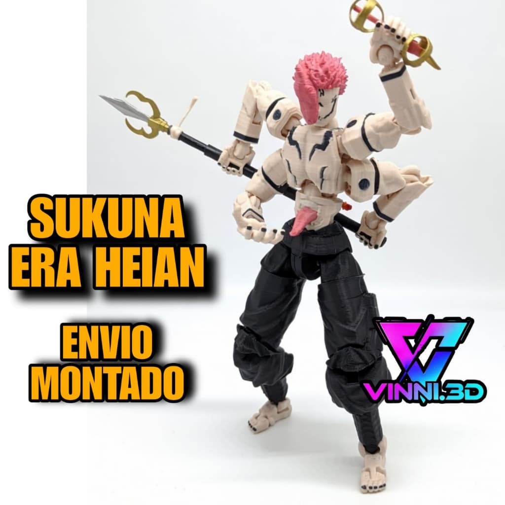 Boneco SUKUNA ERA HEIAN Dummy 13 - ENVIO MONTADO | Jujutsu Kaisen | Multi-Articulado Action Figure