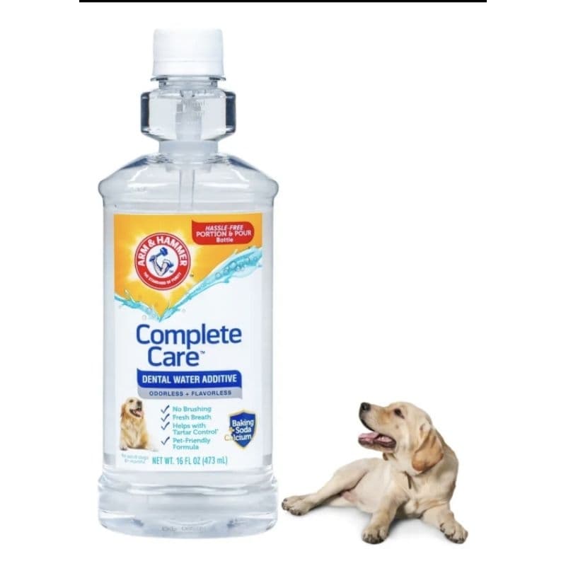 Aditivo Dental para Cães na Água Arm & Hammer Complete Care 473ml – Elimina Mau Hálito e Ajuda no Controle do Tártaro