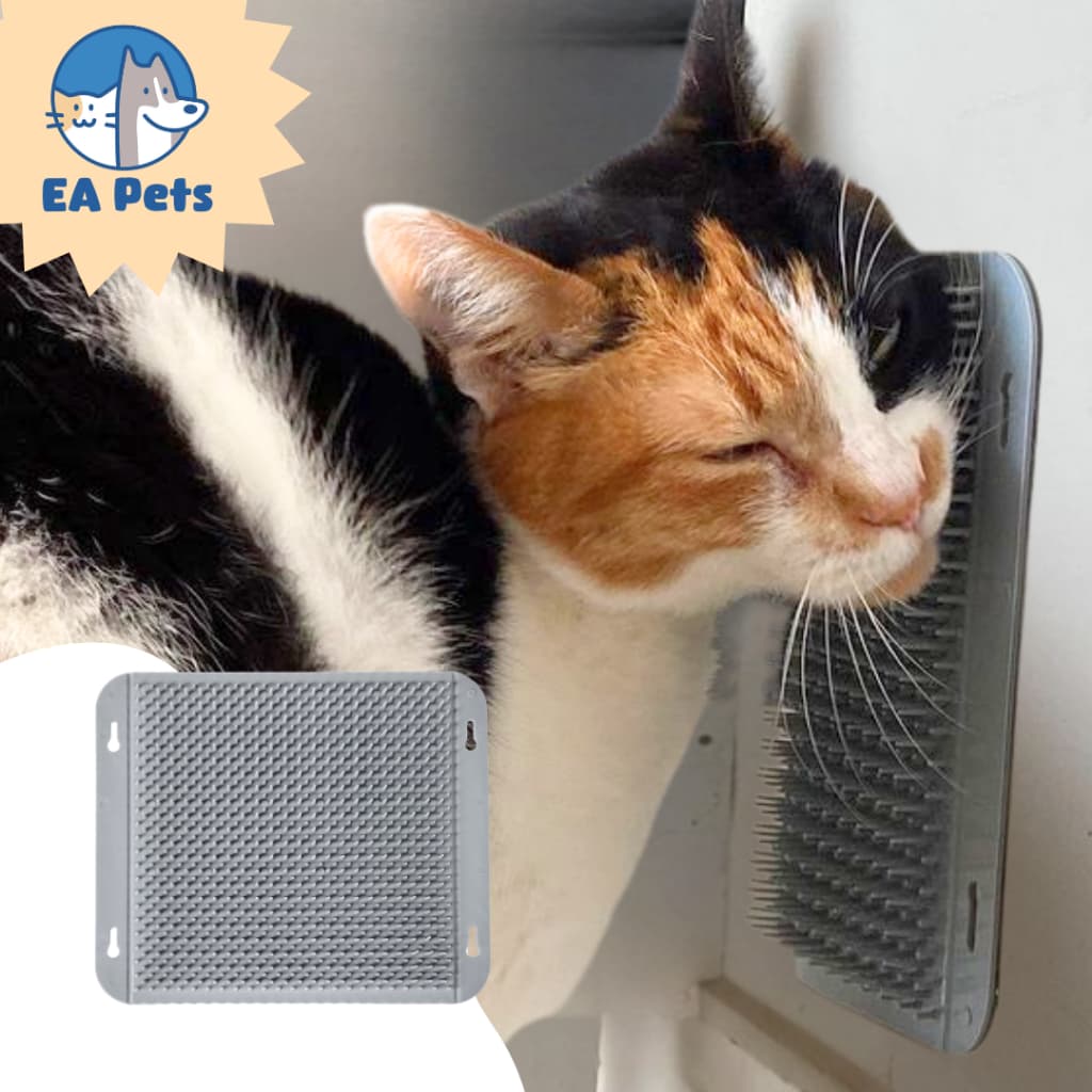 Escova De Parede Para Gatos Da Pet Games Massageadora Tira Pelos Confortável Saudável Higiênica