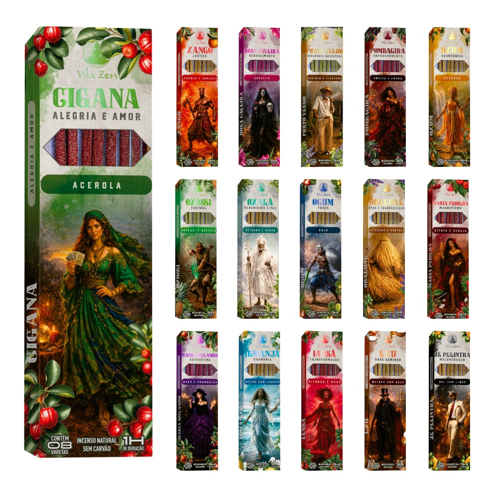 Incenso Vila Zen - Linha Umbanda - 100% Natural