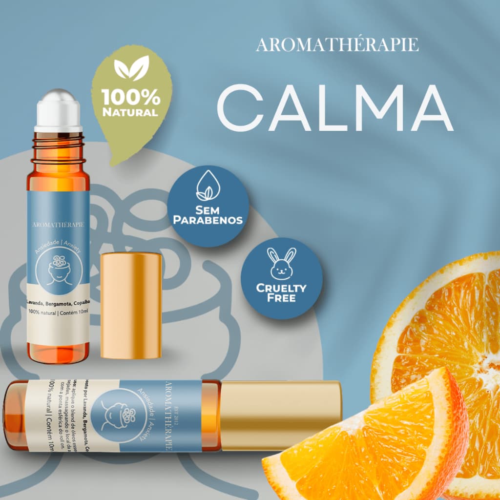 Aromaterapia Calma Natural Blend Óleos Essenciais Aromathérapie