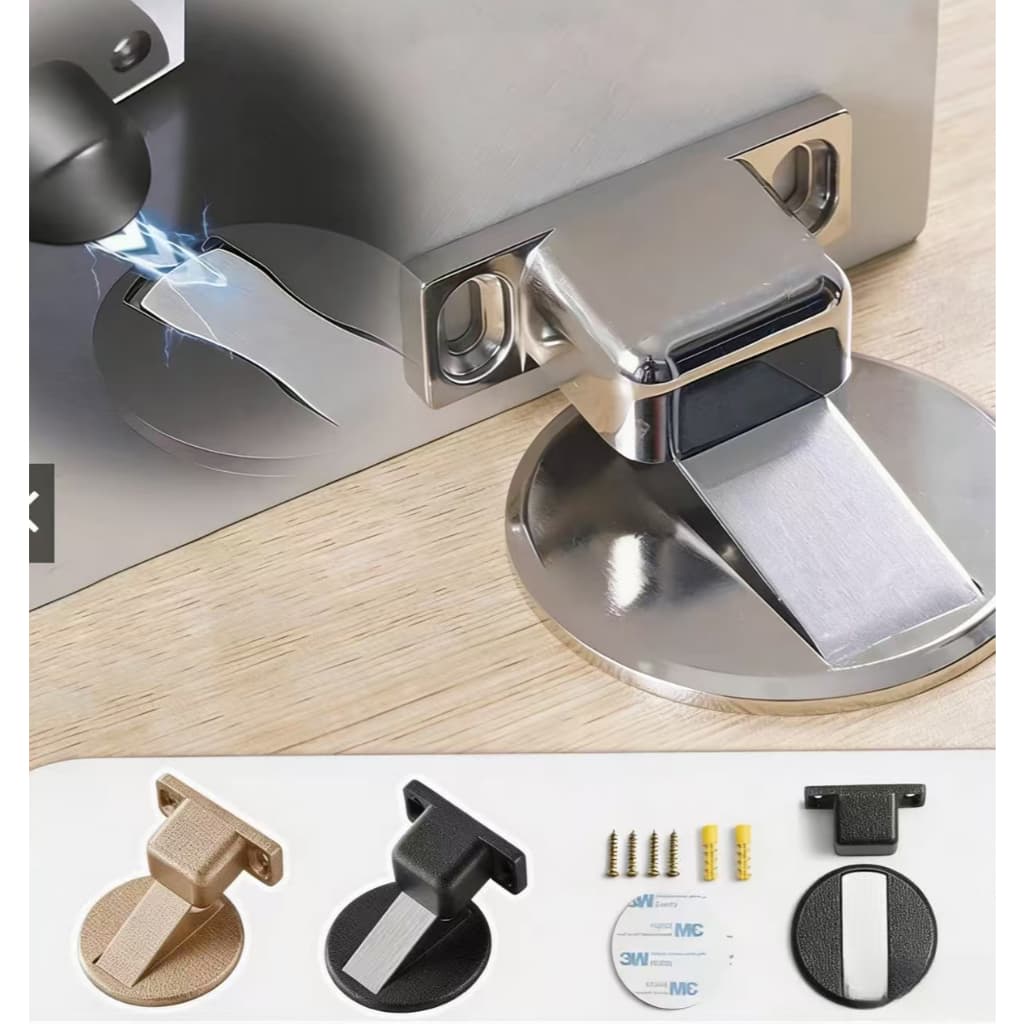 Prendedor de Porta Magnético Slim Cromado