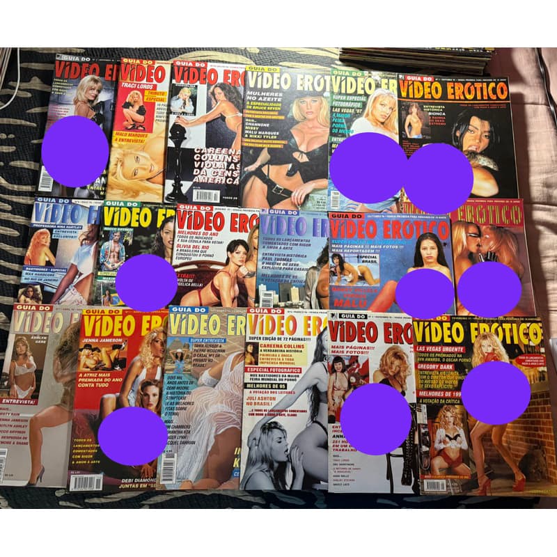 Revista Guia do Vídeo Erótico Estrelas do cinema pornô 69 reais Cada