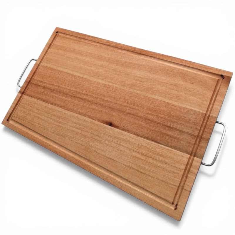 Tábua de Churrasco Corte de Carne Madeira Grande Eucalipto