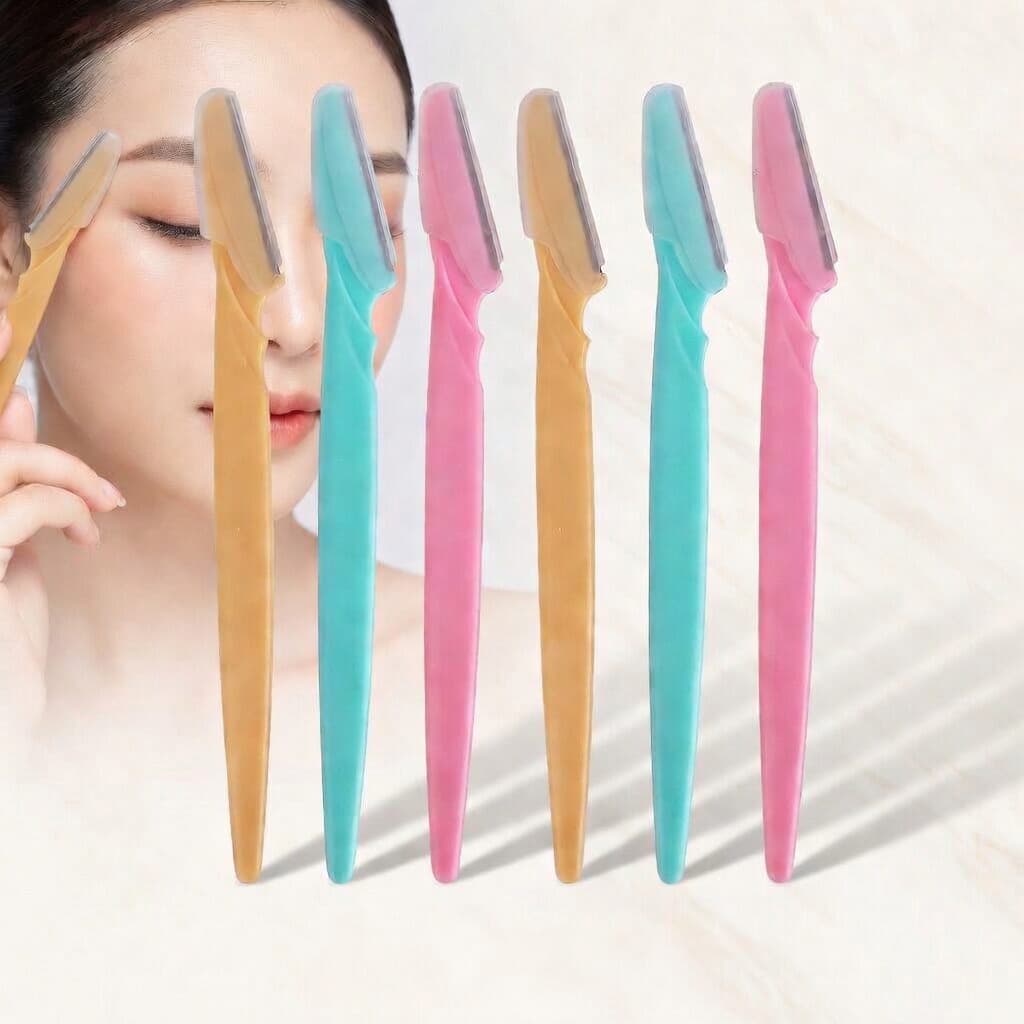 6 Pçs Navalha para Aparar Sobrancelha/Axila/Corpo / Removedor de Pelos