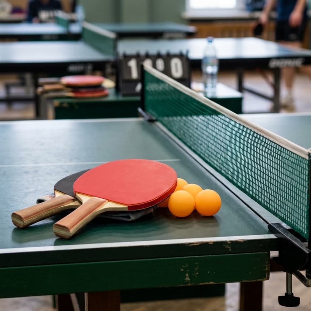 Kit Ping Pong Completo Raquetes De Madeira Bolinhas Profissionais Rede Ajustável